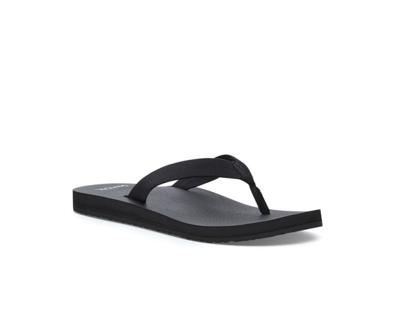 Sanuk Ashland ST Veganska Flip Flop Dam Svarta | JSOP1111