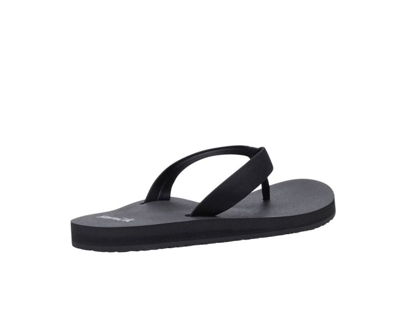 Sanuk Ashland ST Veganska Flip Flop Dam Svarta | JSOP1111