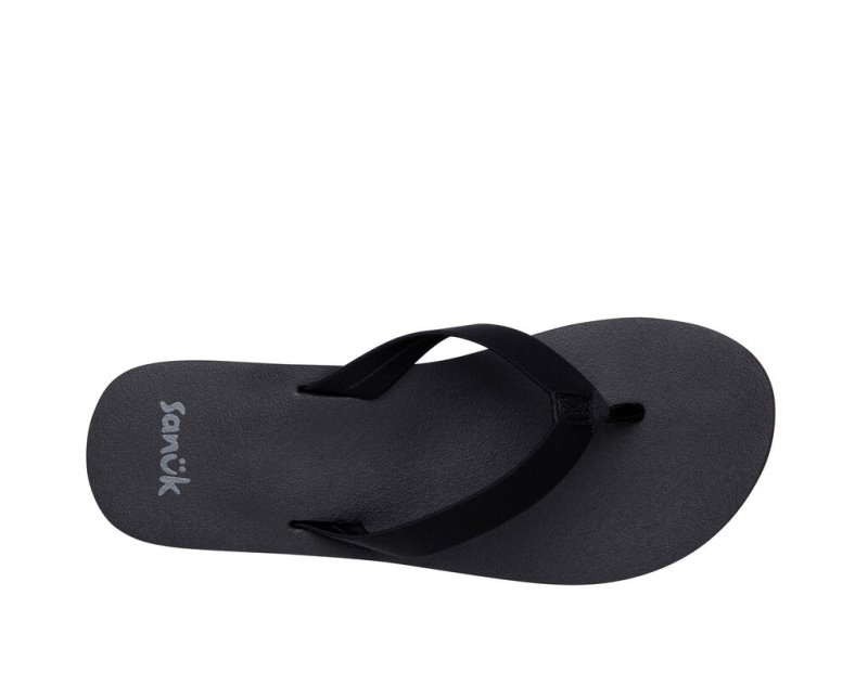 Sanuk Ashland ST Veganska Flip Flop Dam Svarta | JSOP1111