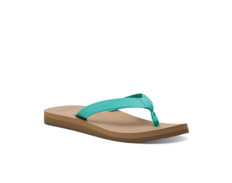 Sanuk Ashland ST Veganska Flip Flop Dam Turkos | JSOP1113