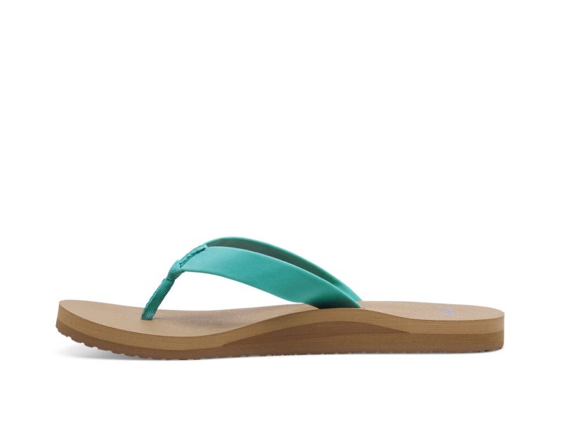 Sanuk Ashland ST Veganska Flip Flop Dam Turkos | JSOP1113