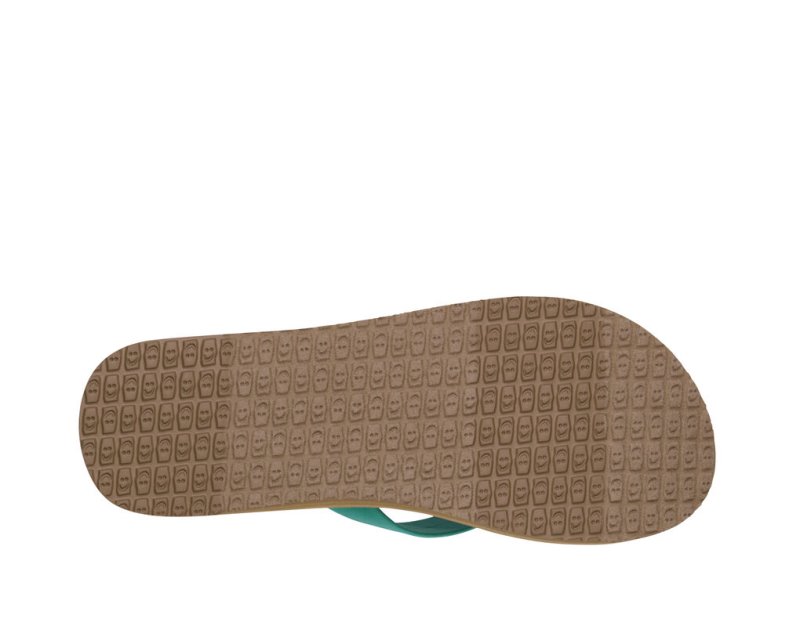 Sanuk Ashland ST Veganska Flip Flop Dam Turkos | JSOP1113