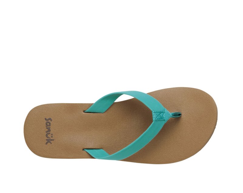 Sanuk Ashland ST Veganska Flip Flop Dam Turkos | JSOP1113