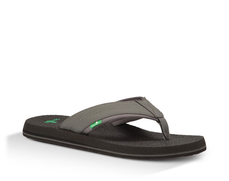 Sanuk Beer Cozy 2 Flip Flop Herr Charcoal | JSOP1301