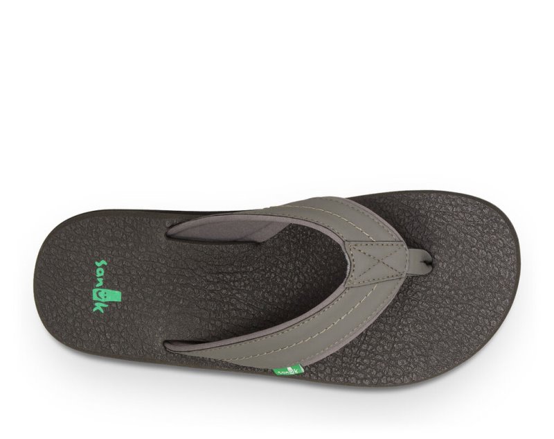 Sanuk Beer Cozy 2 Flip Flop Herr Charcoal | JSOP1301