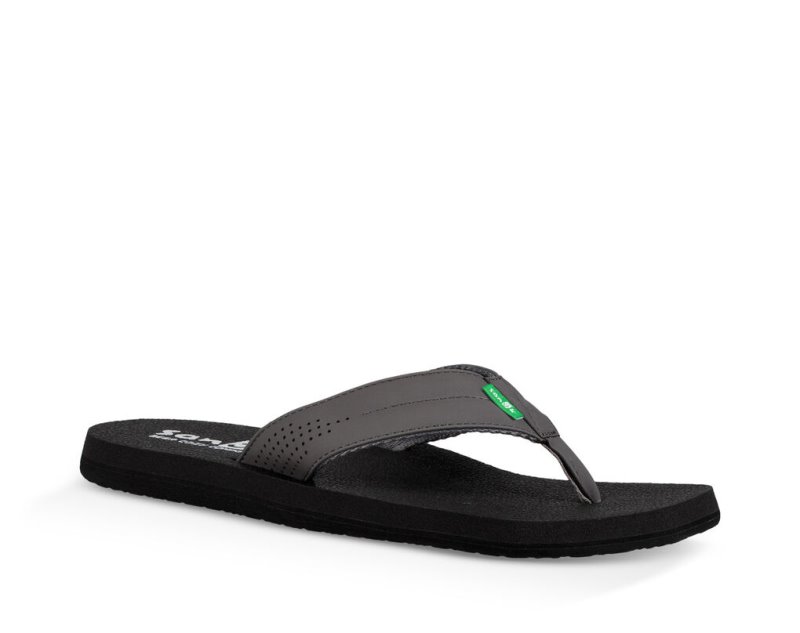 Sanuk Beer Cozy Coaster Flip Flop Herr Grå | JSOP1305