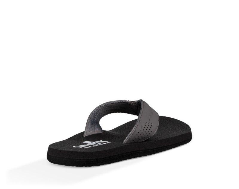 Sanuk Beer Cozy Coaster Flip Flop Herr Grå | JSOP1305