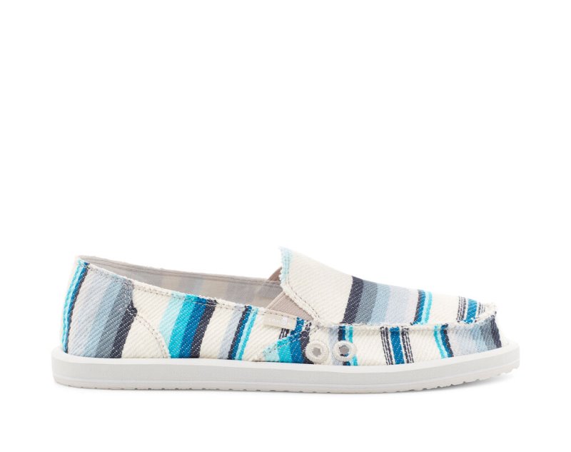 Sanuk Donna Blanket Slip-on Skor Dam Blå | JSOP1119