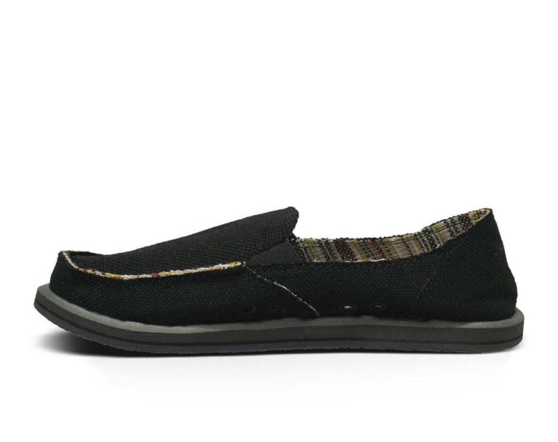 Sanuk Donna Hemp Skor Dam Svarta | JSOP1123