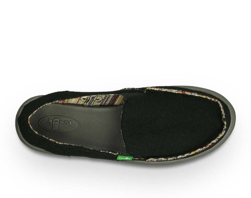 Sanuk Donna Hemp Skor Dam Svarta | JSOP1123