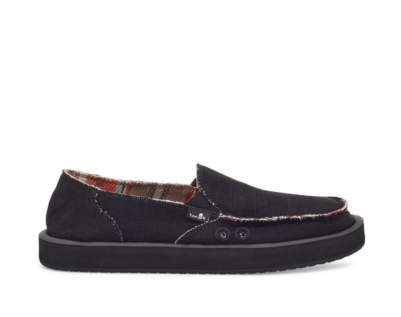 Sanuk Donna ST Hemp Skor Dam Svarta | JSOP1129