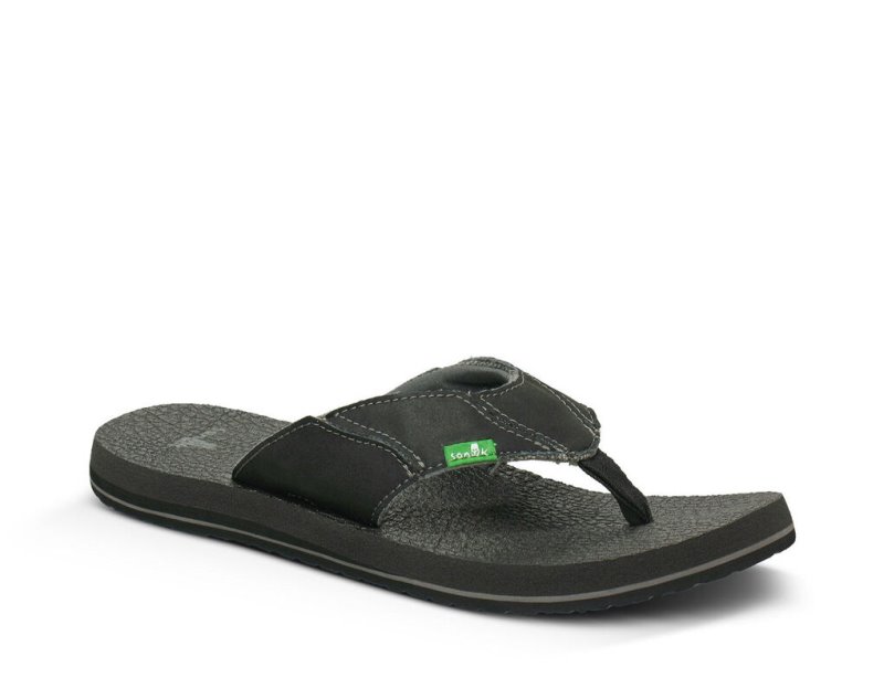 Sanuk Fault Line Flip Flop Herr Charcoal | JSOP1317