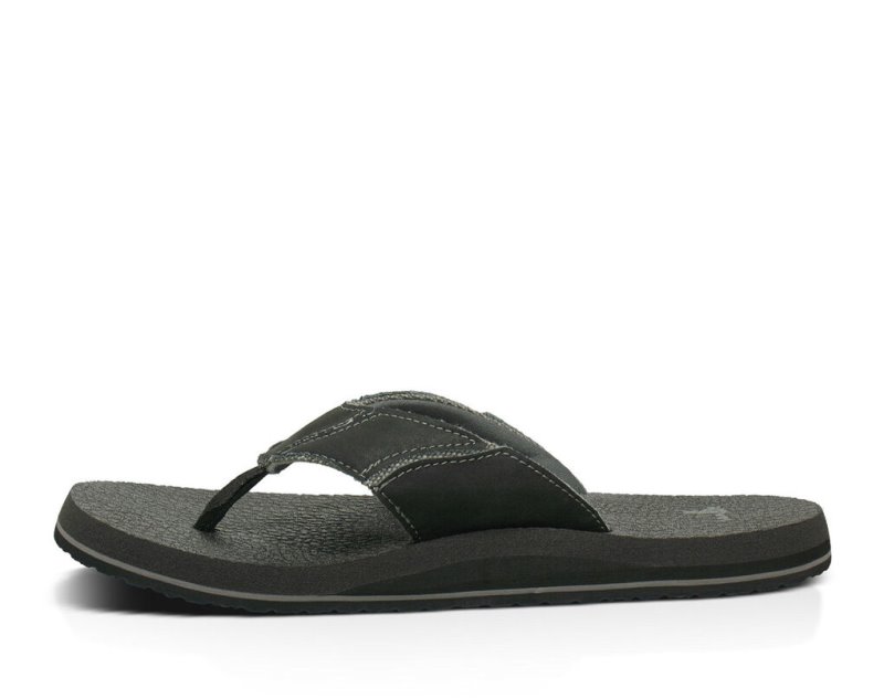 Sanuk Fault Line Flip Flop Herr Charcoal | JSOP1317