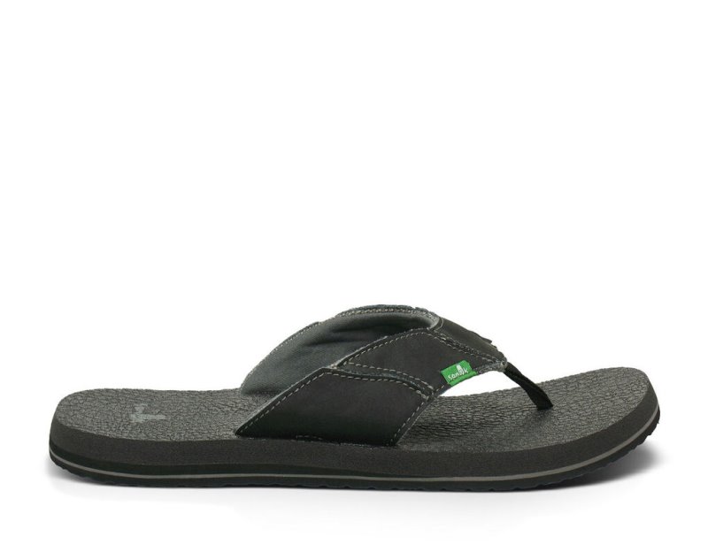 Sanuk Fault Line Flip Flop Herr Charcoal | JSOP1317