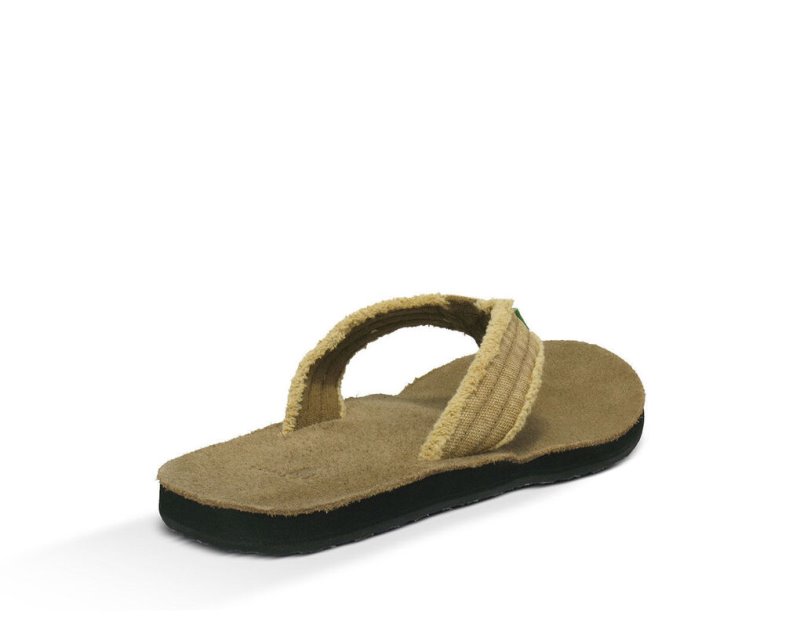 Sanuk Fraid Not Big & Höga Flip Flop Herr Khaki | JSOP1321