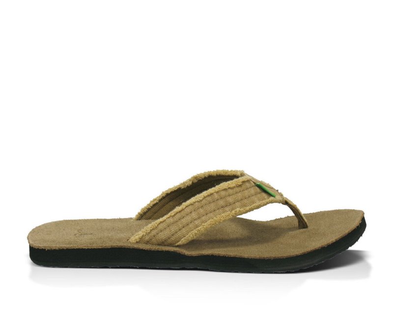 Sanuk Fraid Not Big & Höga Flip Flop Herr Khaki | JSOP1321