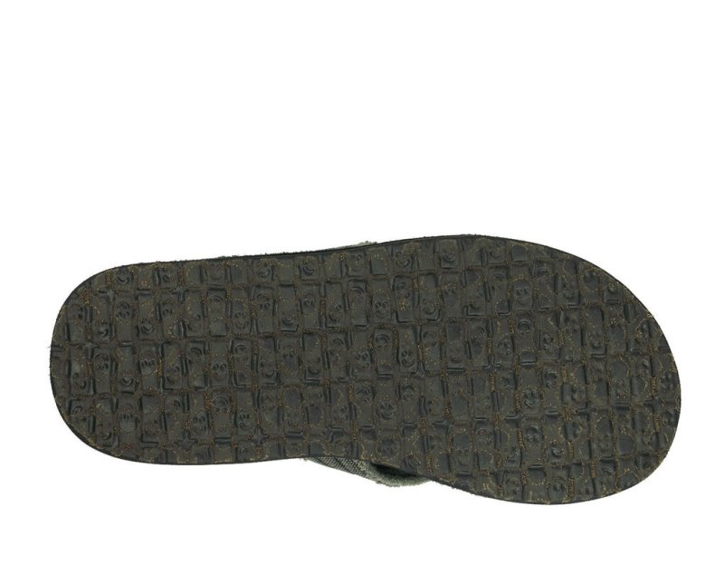 Sanuk Fraid Not Flip Flop Herr Charcoal | JSOP1318