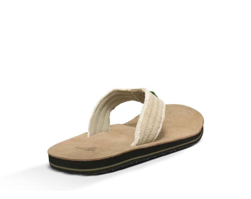 Sanuk Fraid Not Flip Flop Herr Khaki | JSOP1320