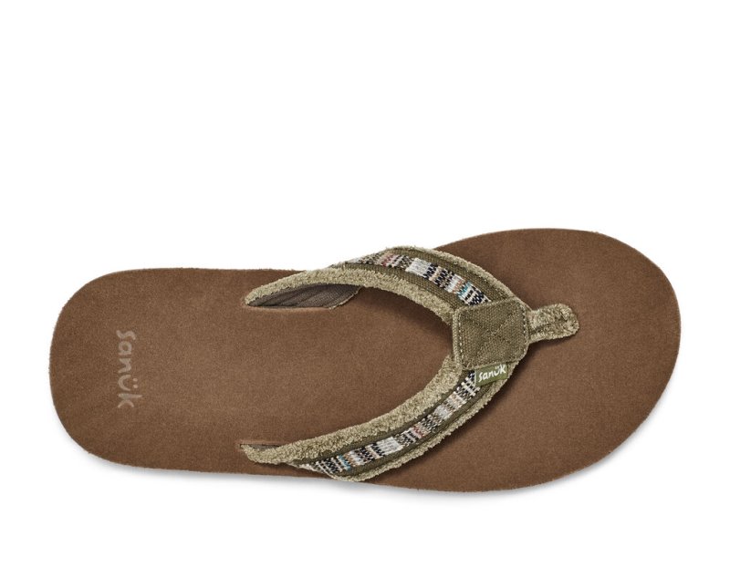 Sanuk Fraid So Eco-Friendly Flip Flop Herr Bruna | JSOP1325