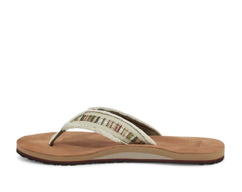 Sanuk Fraid So Eco-Friendly Flip Flop Herr Bruna Beige | JSOP1326