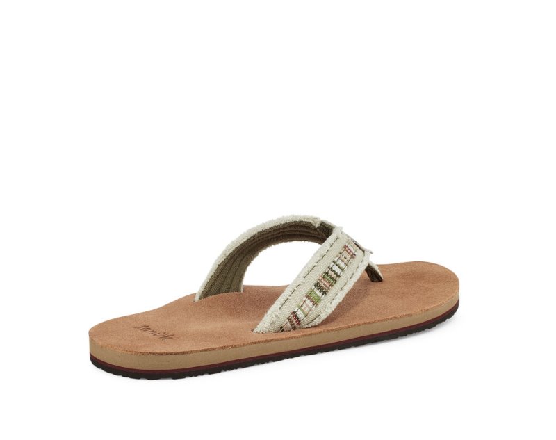 Sanuk Fraid So Eco-Friendly Flip Flop Herr Bruna Beige | JSOP1326