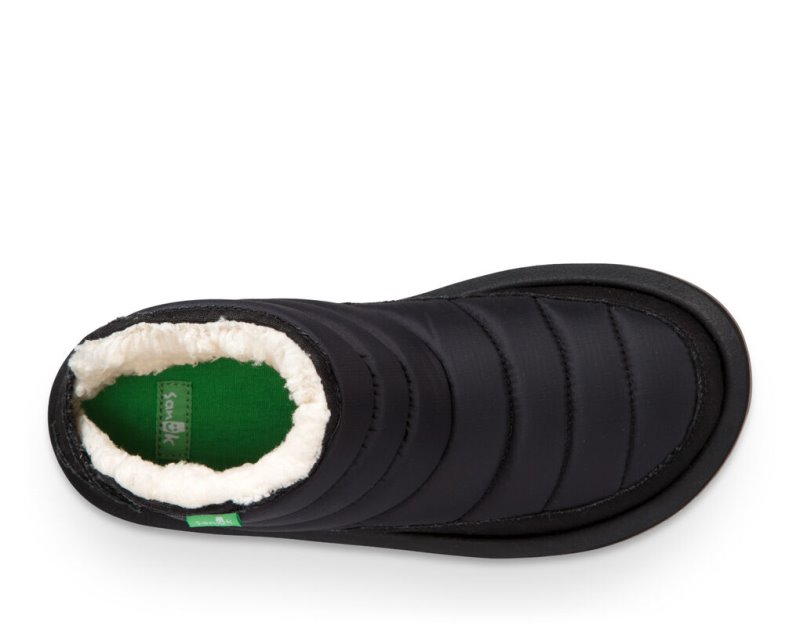 Sanuk Lil Puffer Sneaker Stövlar Barn Svarta | JSOP1098