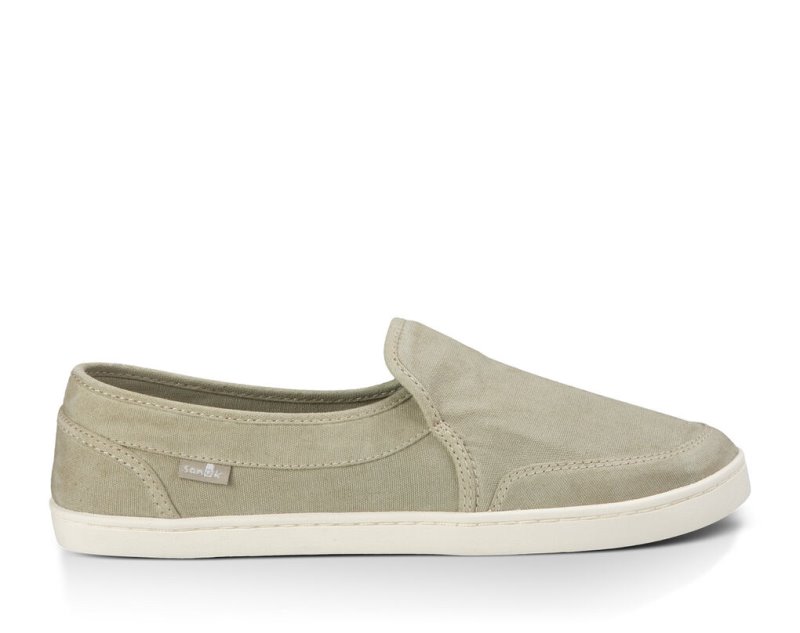 Sanuk Pair O Dice Slip-on Sneakers Dam Beige | JSOP1152