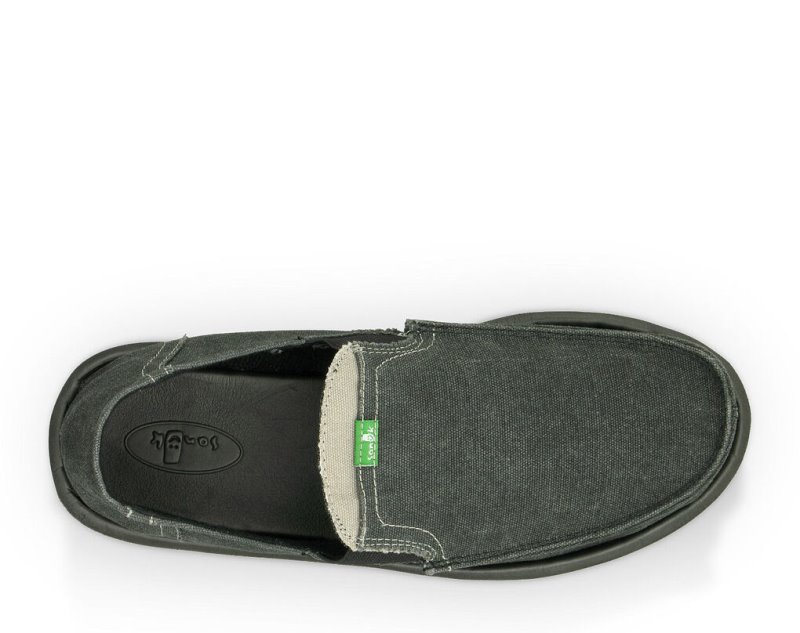 Sanuk Pick Pocket Skor Herr Charcoal | JSOP1343