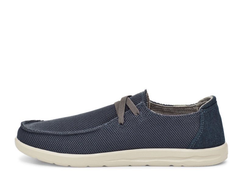 Sanuk Shaka Mesh No-tie Sneakers Herr Marinblå | JSOP1355