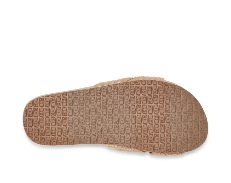 Sanuk She Cruzy Jute Veganska Badtofflor Sandaler Dam Khaki | JSOP1175