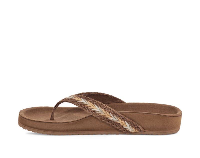 Sanuk She Loungy Hemp Sandaler Dam Bruna | JSOP1183