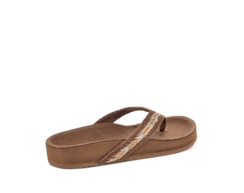 Sanuk She Loungy Hemp Sandaler Dam Bruna | JSOP1183