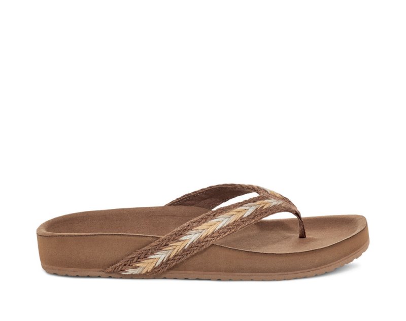 Sanuk She Loungy Hemp Sandaler Dam Bruna | JSOP1183