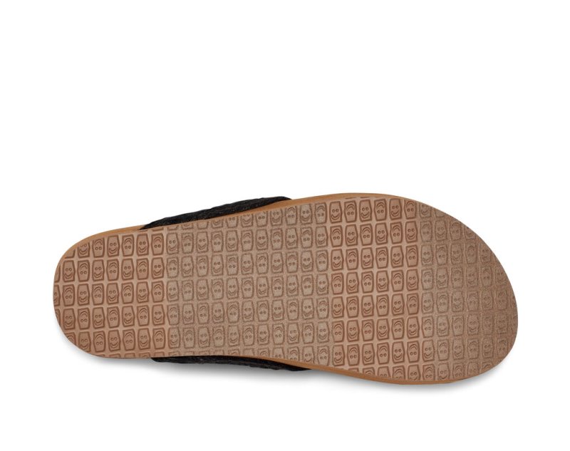 Sanuk She Loungy Hemp Sandaler Dam Svarta | JSOP1181