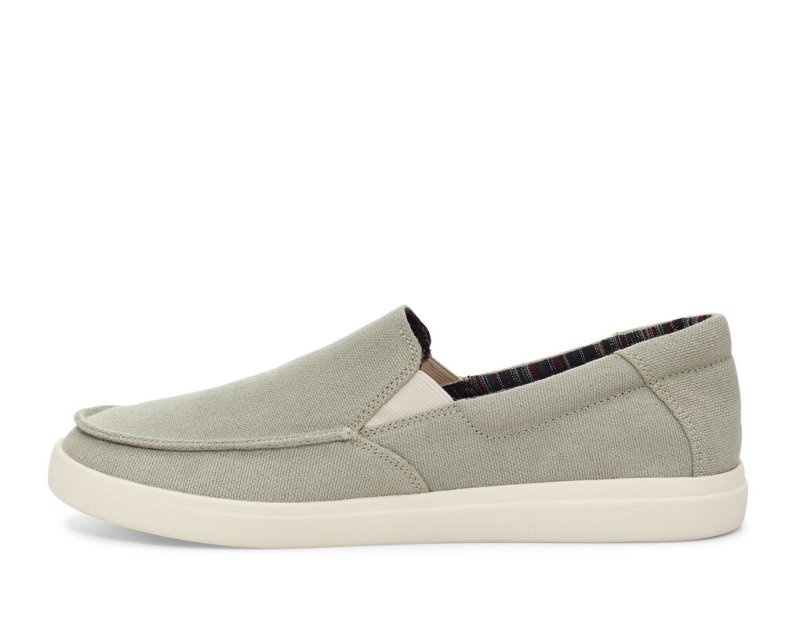 Sanuk Sideline 2 Hemp Slip-on Sneakers Herr Grå | JSOP1359