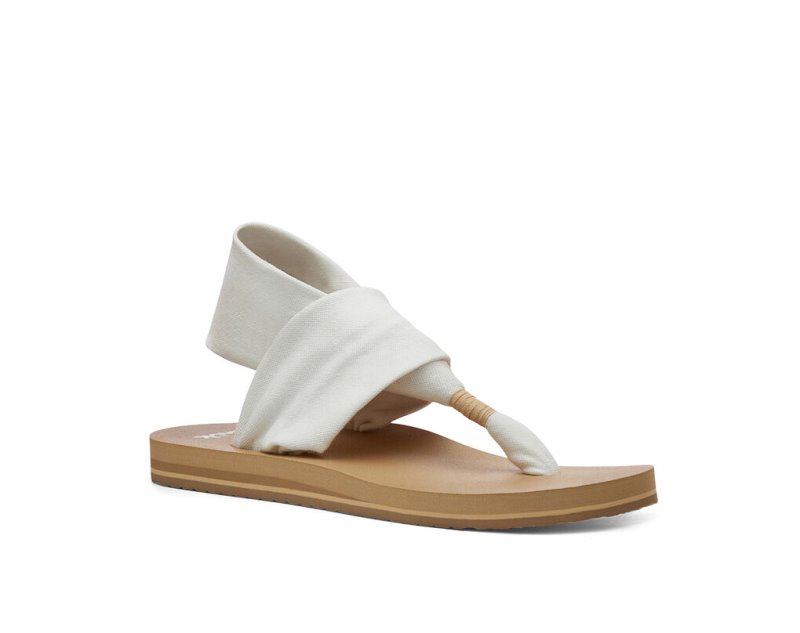 Sanuk Slingback ST Veganska Sandaler Dam Vita Bruna | JSOP1189