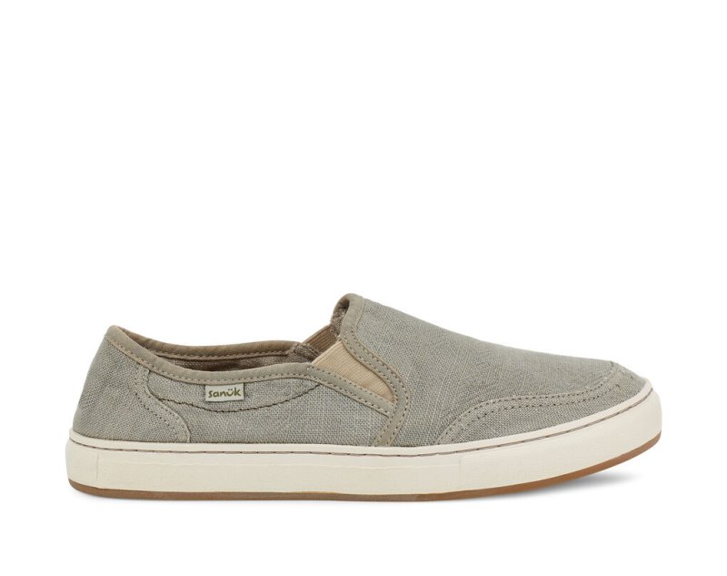 Sanuk Tideline Hemp Slip-on Skor Herr Grå | JSOP1363