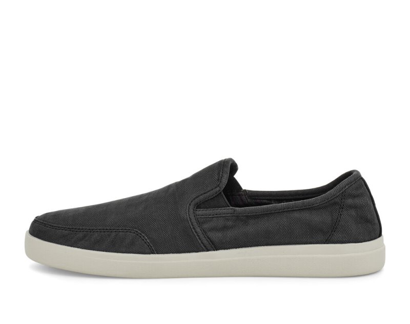 Sanuk Vagabond Slip-On Sneaker Wash Veganska Skor Herr Svarta | JSOP1373