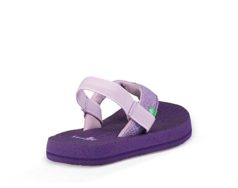 Sanuk Yoga Glitter Sandaler Barn Lila | JSOP1108