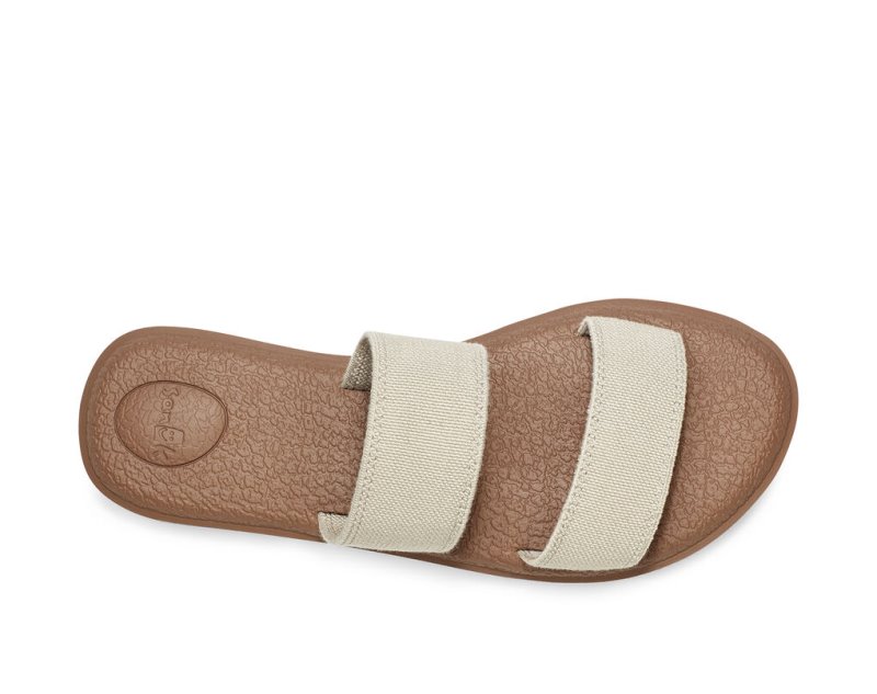 Sanuk Yoga Gora Sandaler Dam Bruna Beige | JSOP1199