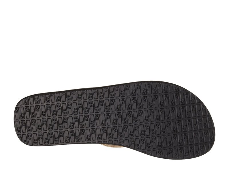 Sanuk Yoga Joy Metallic Flip Flop Dam Svarta Guld | JSOP1222