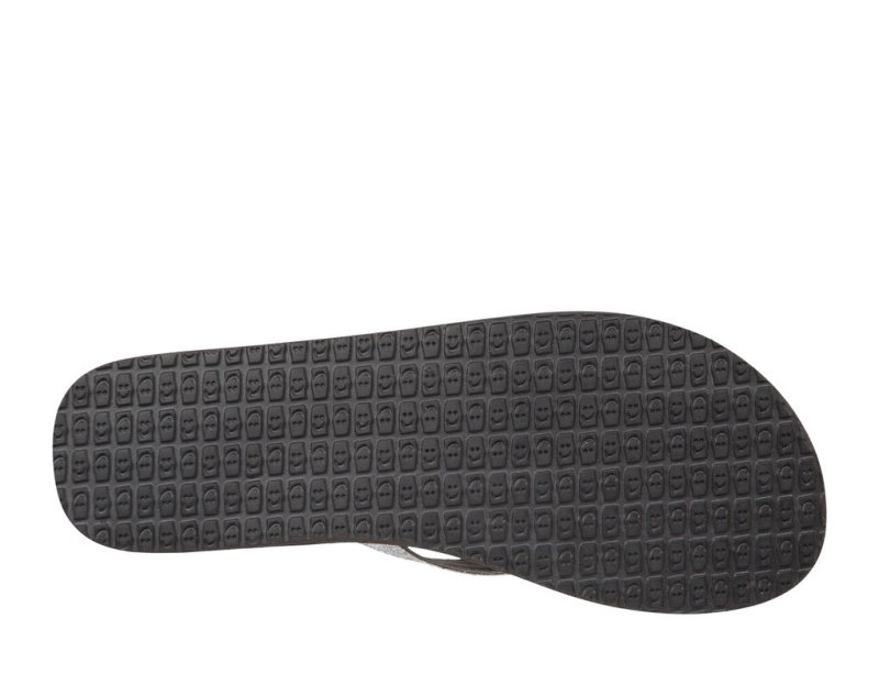 Sanuk Yoga Joy Sparkle Flip Flop Dam Silver | JSOP1234