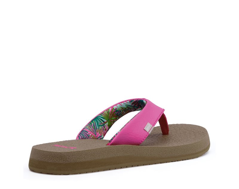 Sanuk Yoga Mat Dämpade Flip Flop Dam Rosa | JSOP1246