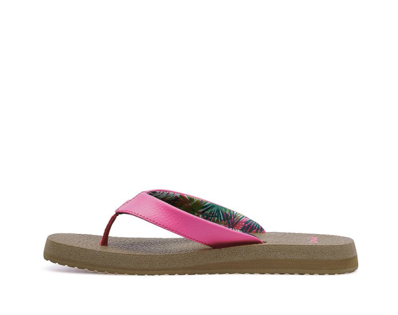 Sanuk Yoga Mat Dämpade Flip Flop Dam Rosa | JSOP1247