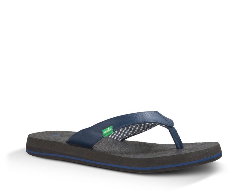 Sanuk Yoga Mat Flip Flop Dam Marinblå | JSOP1240