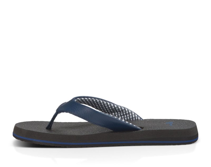 Sanuk Yoga Mat Flip Flop Dam Marinblå | JSOP1240