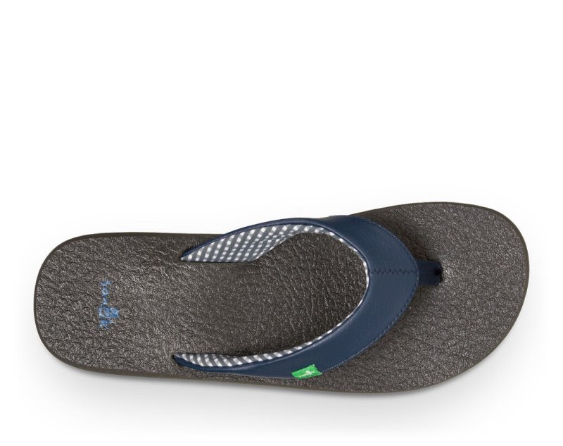 Sanuk Yoga Mat Flip Flop Dam Marinblå | JSOP1240