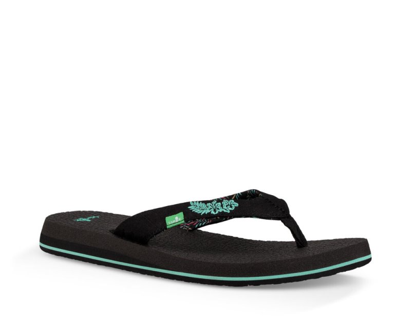 Sanuk Yoga Paradise 2 Flip Flop Dam Svarta | JSOP1250