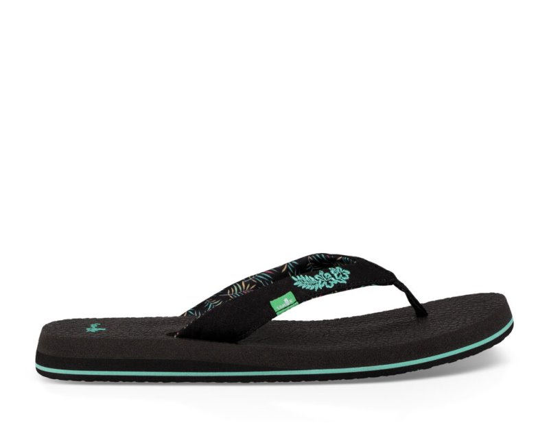 Sanuk Yoga Paradise 2 Flip Flop Dam Svarta | JSOP1250