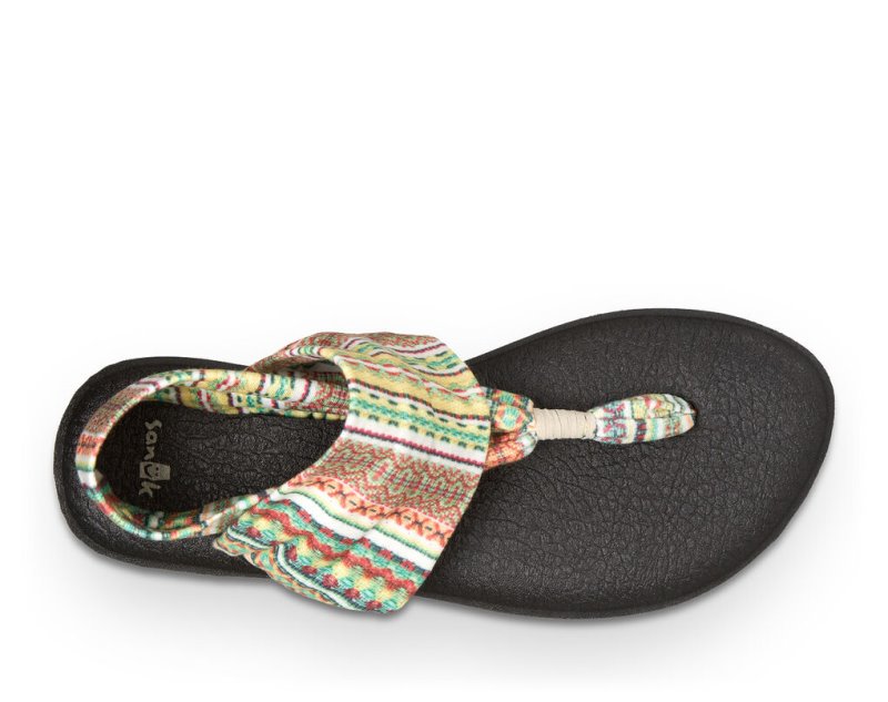 Sanuk Yoga Slingback 2 Prints Sandaler Dam Olika Färger | JSOP1279